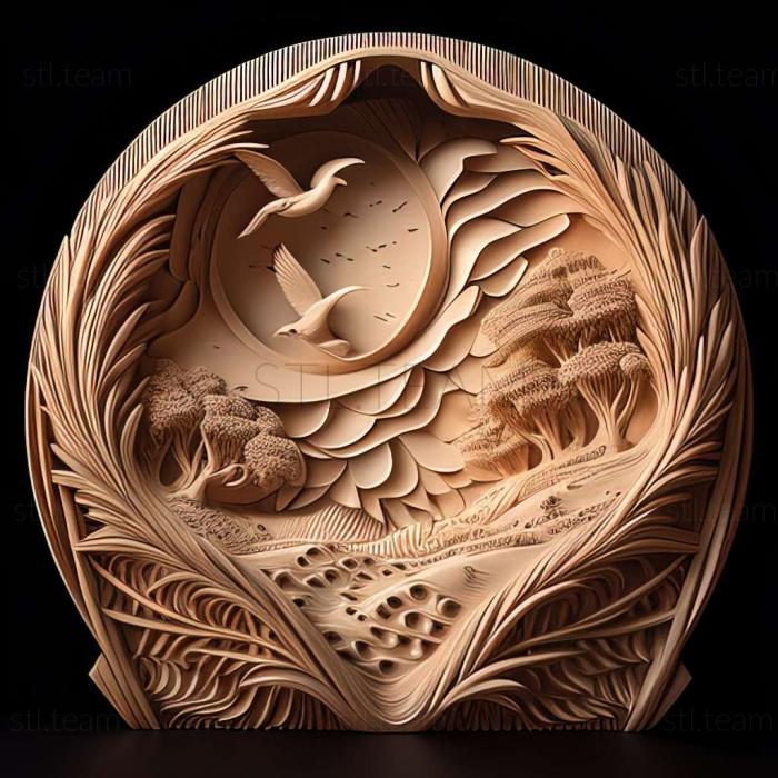Anime RELIEFCARVED WOODEN
